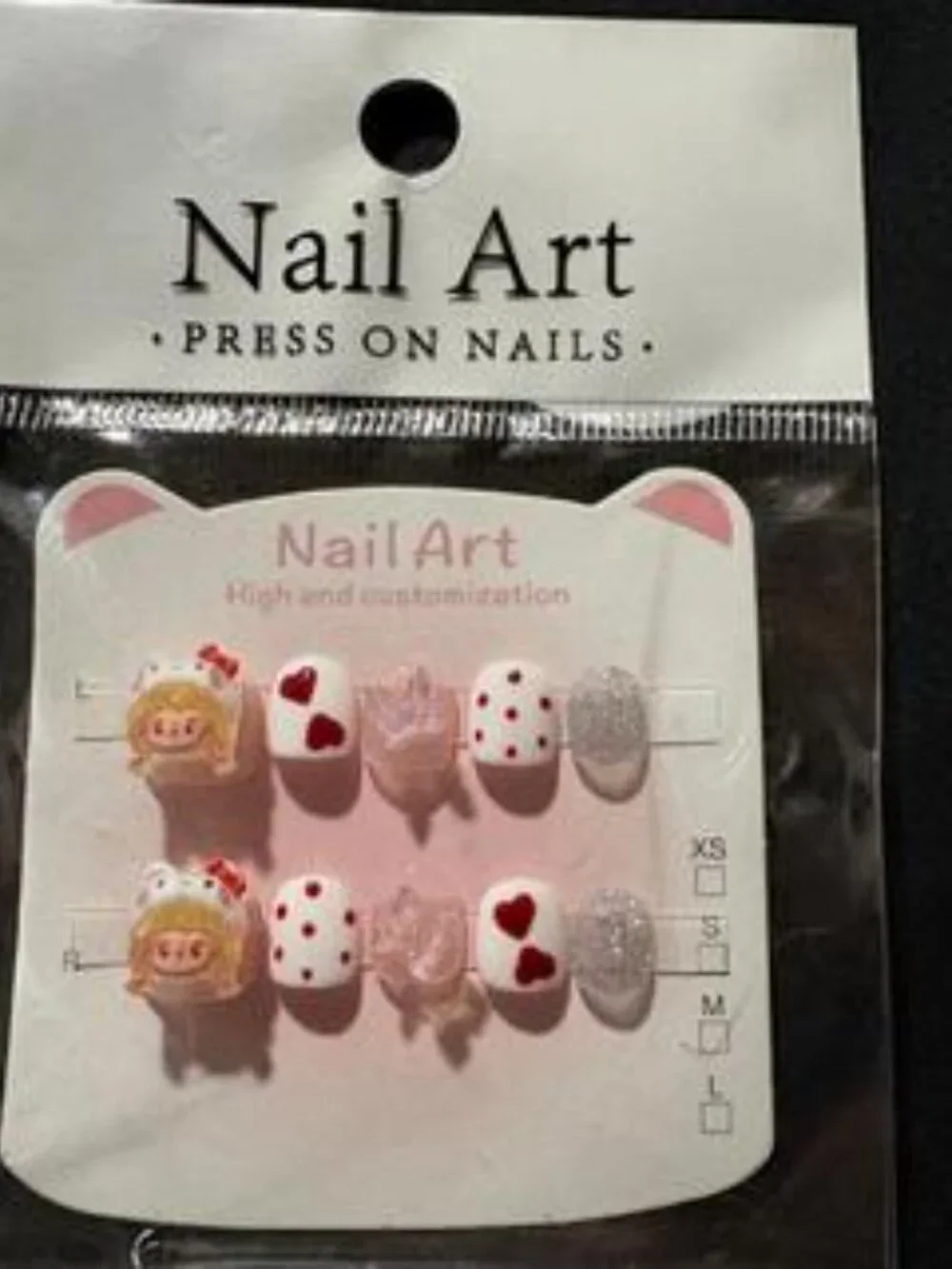 Lot of 16 Kids Size Press On Nails
